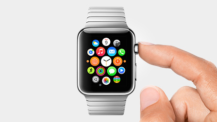 To get to your apps, just press the Digital Crown